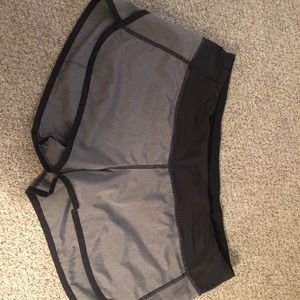 Lululemon grey run shorts